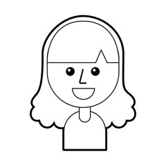 young little funny teen girl portrait
