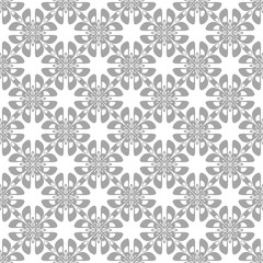 Gray seamless pattern on white background