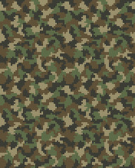 Seamless of digital camouflage of  fashion  pattern 