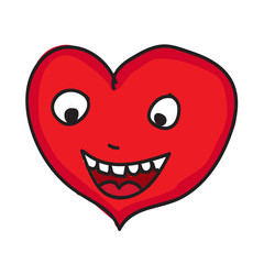 heart cartoon icon