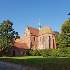 Chor und Dachreiter von Kloster Chorin im Land Brandenburg