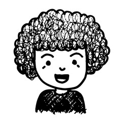 People face cartoon icon