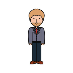 cartoon businessman icon