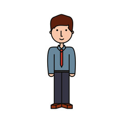 cartoon businessman icon