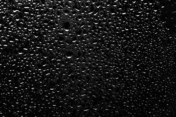 texture of a drop of rain on a glass wet transparent background