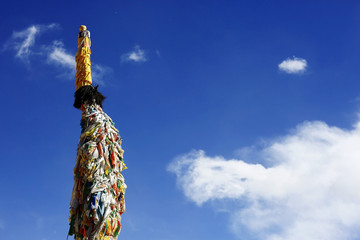 stupa in the ancient Tibetan monastery