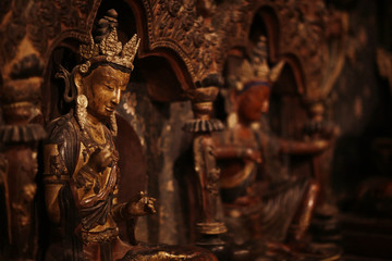 Fototapeta premium in a Buddhist monastery in Tibet