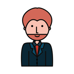 cartoon businessman icon