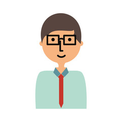 cartoon businessman icon