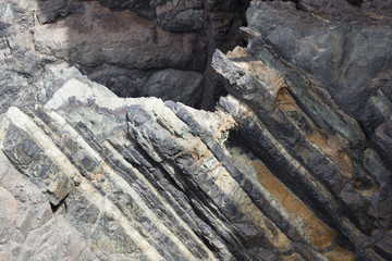 Rock Layers By The Coast, Fuerteventura