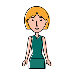 cartoon woman icon