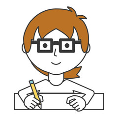 cartoon man icon
