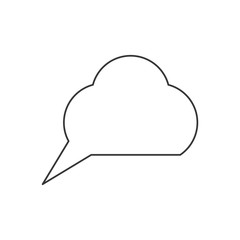 speech cloud icon