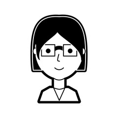 cartoon woman icon