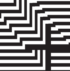 Black and white design template symbol