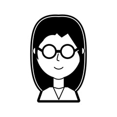 cartoon woman icon