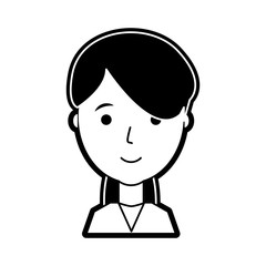 cartoon woman icon