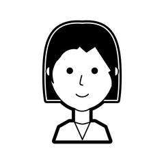 cartoon woman icon