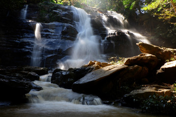 Tad Mok waterfall in Chiangmai, Thailand. 