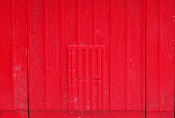 Old and dirty plastic model of barn wall panel.