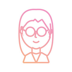 cartoon woman icon