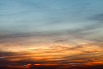 Fototapeta premium colorful dramatic sky with cloud at sunset