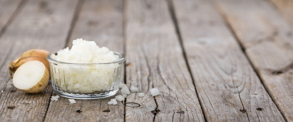 Homemade Chopped white onions