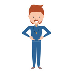 cartoon businessman icon