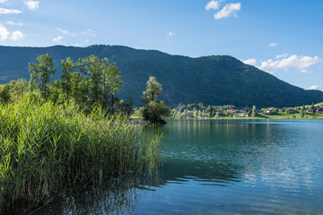 The mountain lake Thiersee in Tyrol, Austria