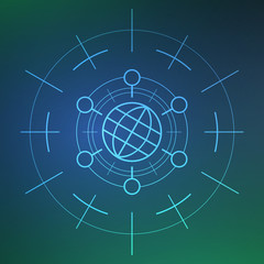 Abstract technological background.