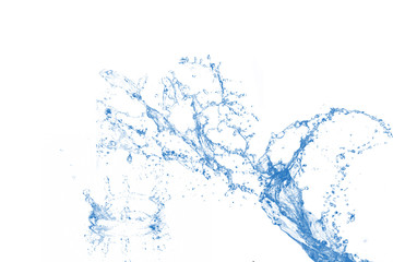 Fototapeta na wymiar 3d illustration on white background spilled water