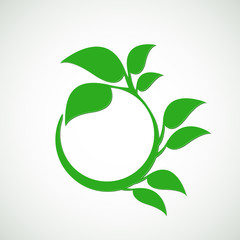 Abstract eco lifestyle concept template.