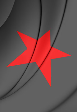 3D Flag of EZLN.