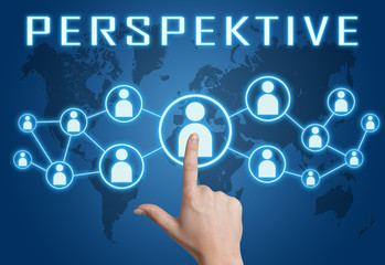 Perspektive text concept