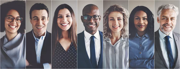 Foto op Aluminium Smiling group of ethnically diverse businessmen and businesswome © Flamingo Images