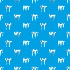 Icicles pattern seamless blue