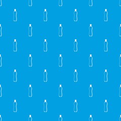 Naklejka premium Water bottle pattern seamless blue
