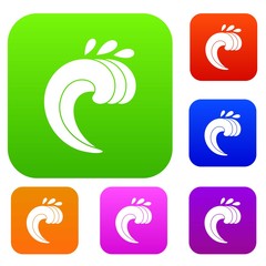 Large curling wave set collection