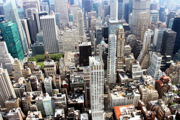 Fototapeta na wymiar The roof of New york city , from the empire state building NY.