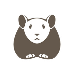 Altai pika. Wild animal. Vector