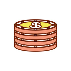 stack of coins icon