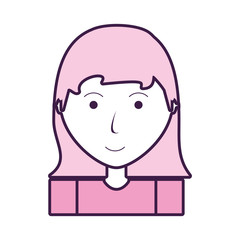 cartoon woman icon