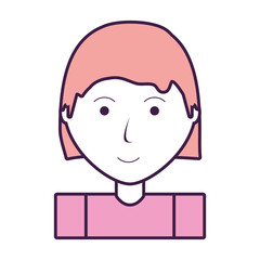 cartoon woman icon