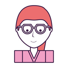 cartoon woman icon