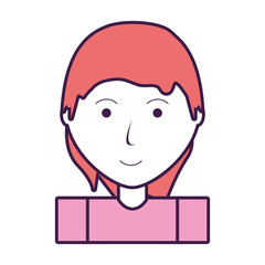 cartoon woman icon