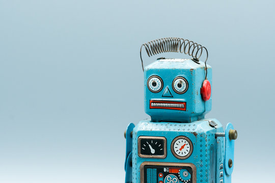 Vintage tin toy robot