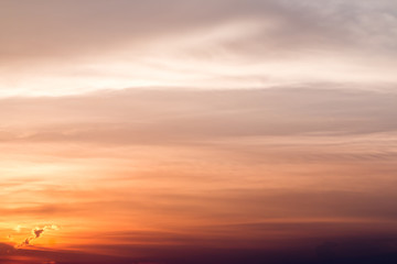 Fototapeta premium colorful dramatic sky with cloud at sunset.