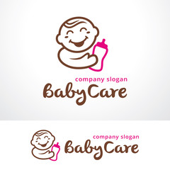 Baby Care Logo Template Design Vector, Emblem, Design Concept, Creative Symbol, Icon