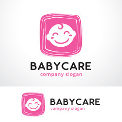 Baby Care Logo Template Design Vector, Emblem, Design Concept, Creative Symbol, Icon