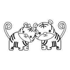 Obraz premium cute animals design